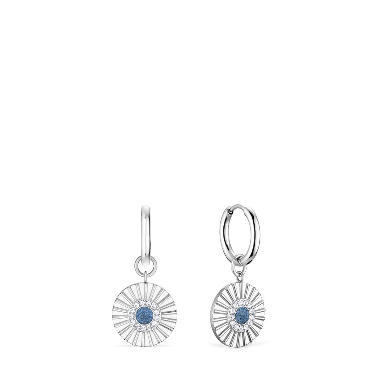 Bering 465-765-Steel-Blue Damenset, Kette/Ohrringe, Silber, Blau Bering 465-765-Steel-Blue Damenset, Kette/Ohrringe, Silber, Blau