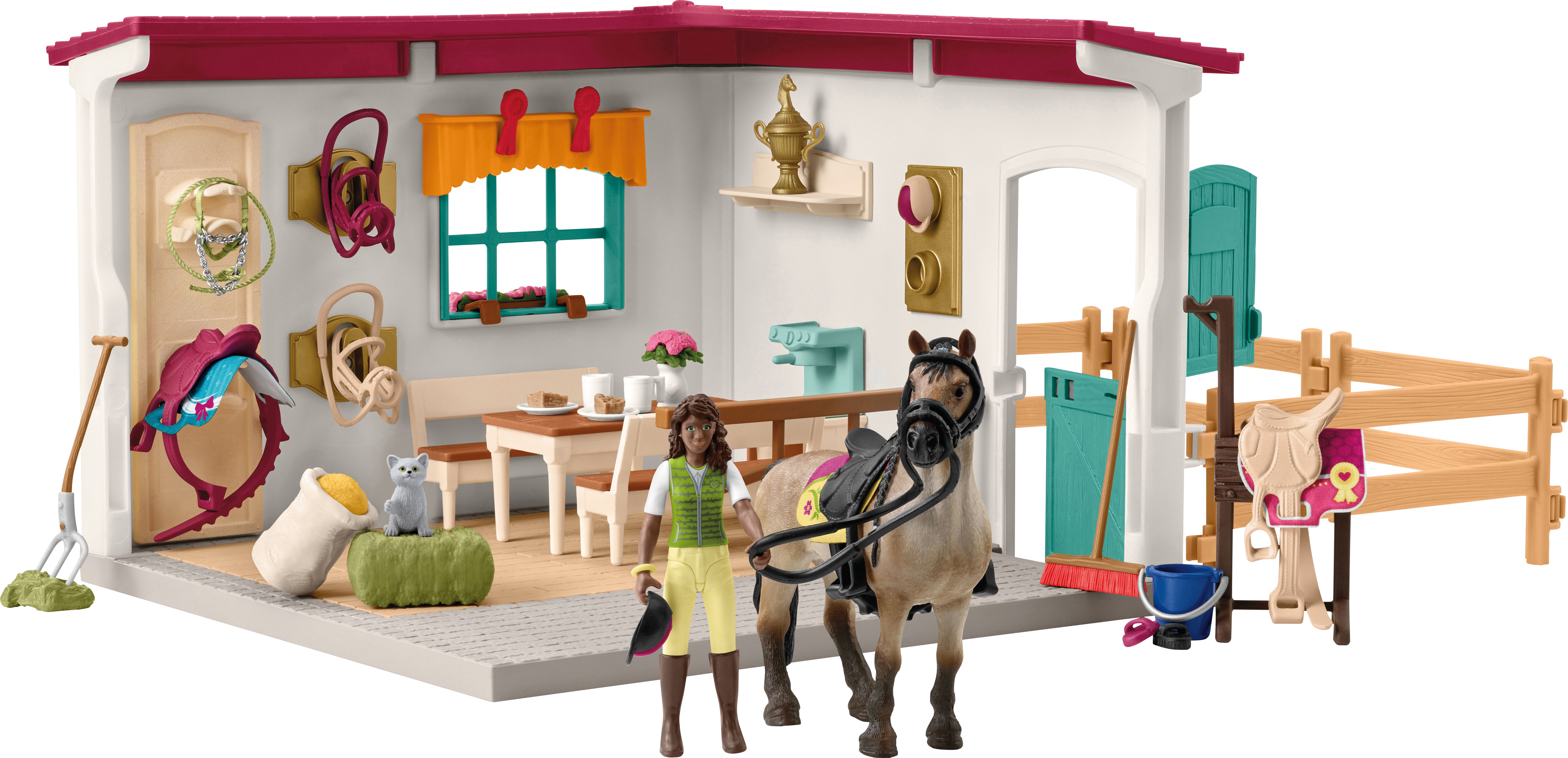 schleich, Horse, Club, 42591, Sattelkammer, Person, Spielbereich, Schuhwerk, Schuh, Pferd