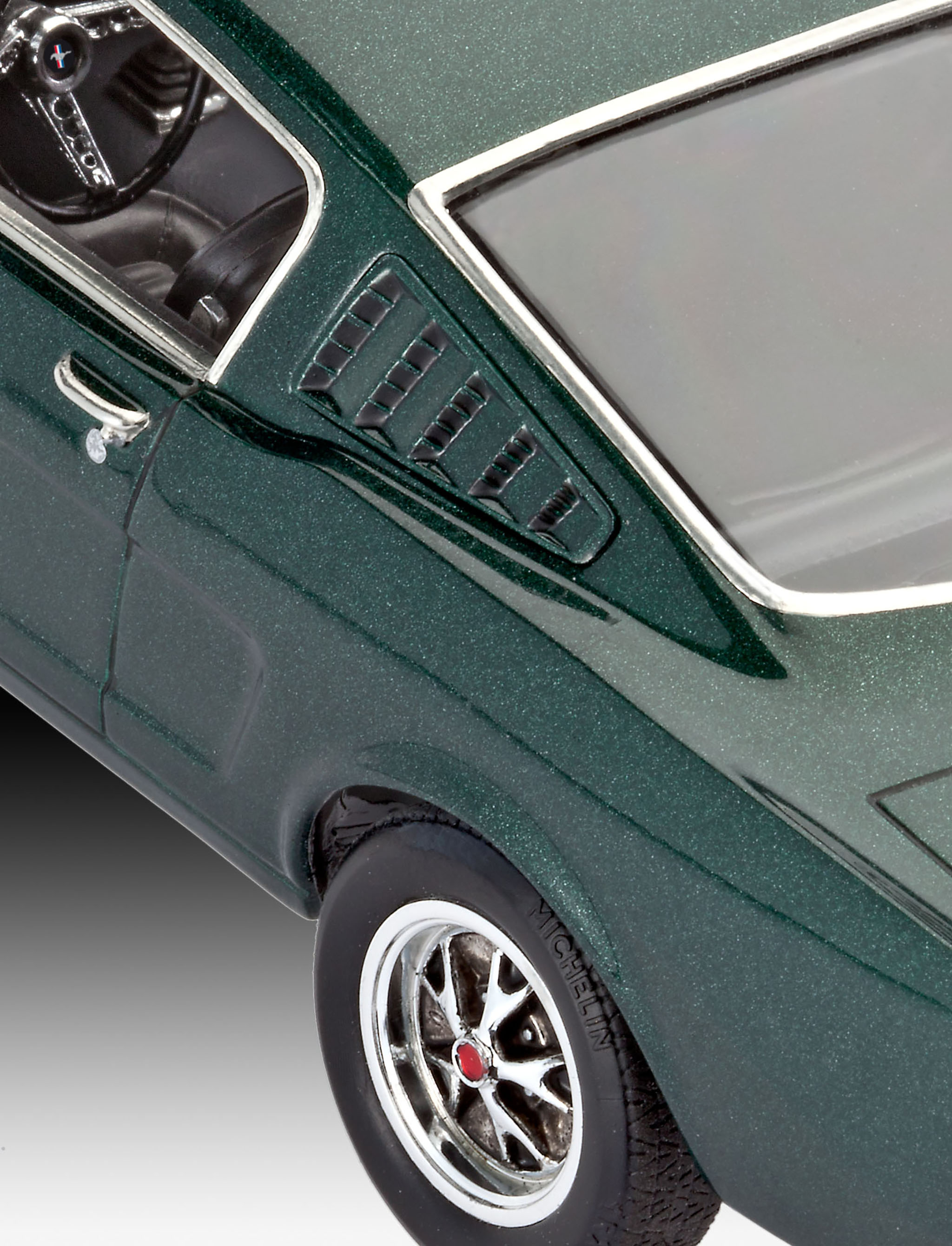 Revell 07065 1965 Ford Mustang 2+2 Fastback Modellbausatz Sprach, Leichtmetallfelge, Auto, Reifen, Rad