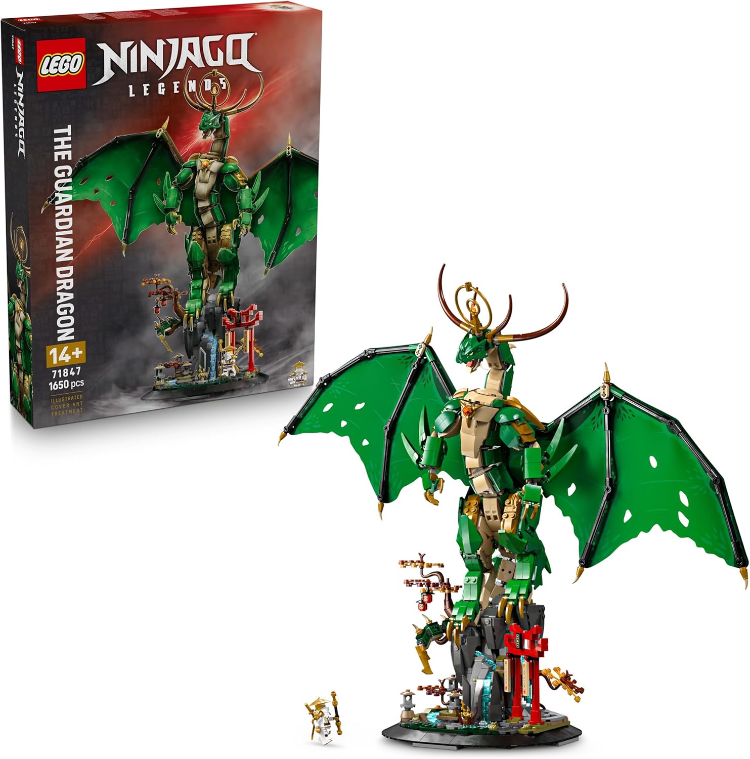 LEGO® NINJAGO® 71847 Der Wächterdrache LEGO® NINJAGO® 71847 Der Wächterdrache – Verpackung, Zubehör und Details sichtbar