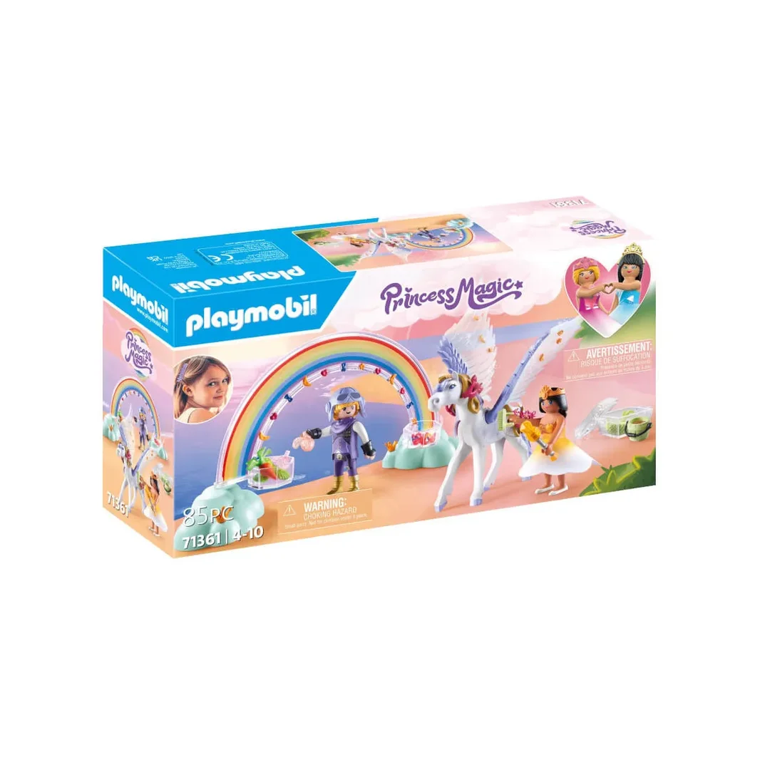 PLAYMOBIL, 71361, Himml., Pegasus, Mit, Regenbogen
