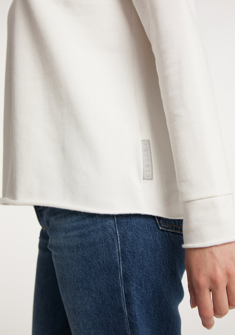 Elbsand Riane Sweatshirt in weiss, Produktfoto 5.