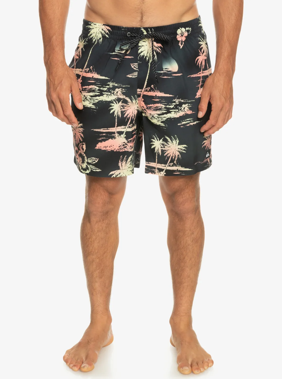 Quiksilver, Everyday, Mix, 17", Schwimmshorts, für, Männer, Schwarz