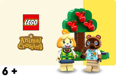 Animal Crossing LEGO Animal Crossing – Figuren von Melinda und Tom Nook mit Apfelbaum aus den Sets 77049 & 77050