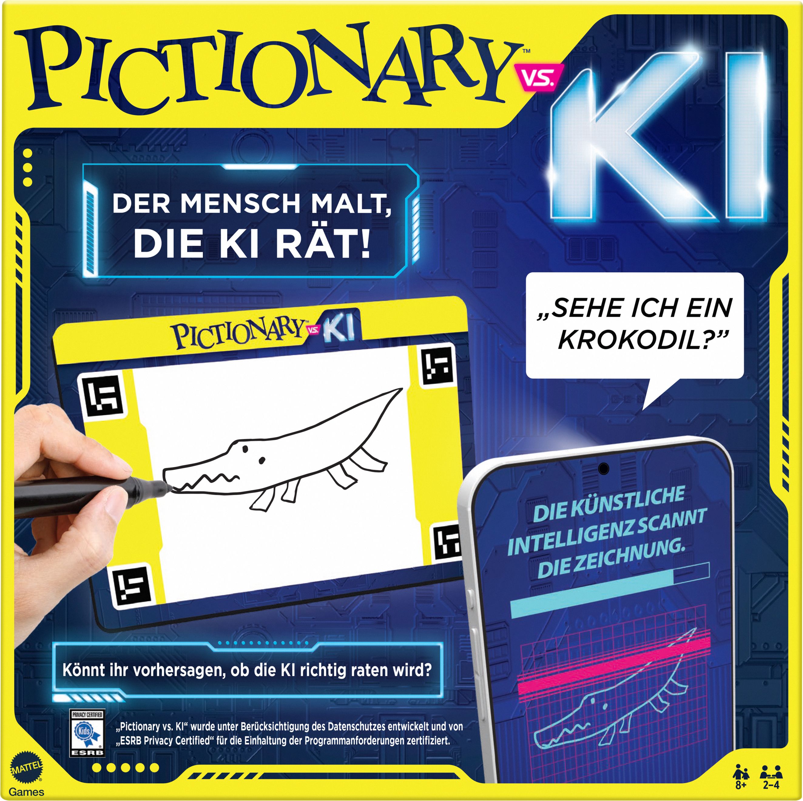 Pictionary, vs, KI, German, D, Plakat