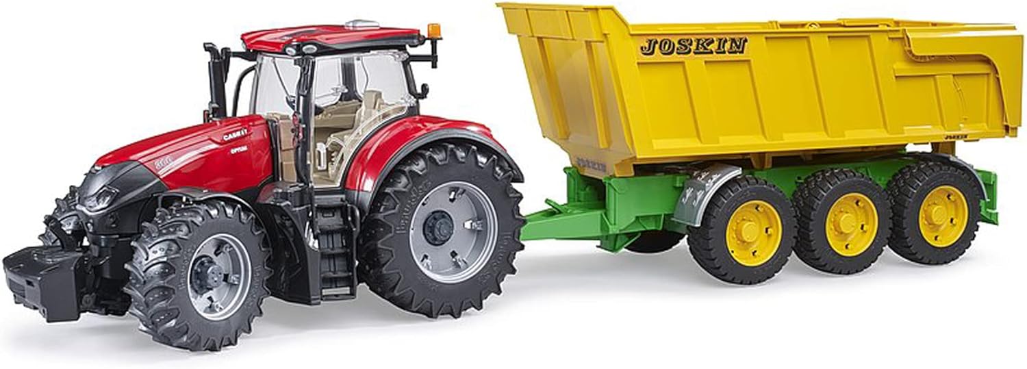 BRUDER 02212 - Joskin Wannenkippanhänger Traktor, Fahrzeug, Maschine, Rad, Bulldozer