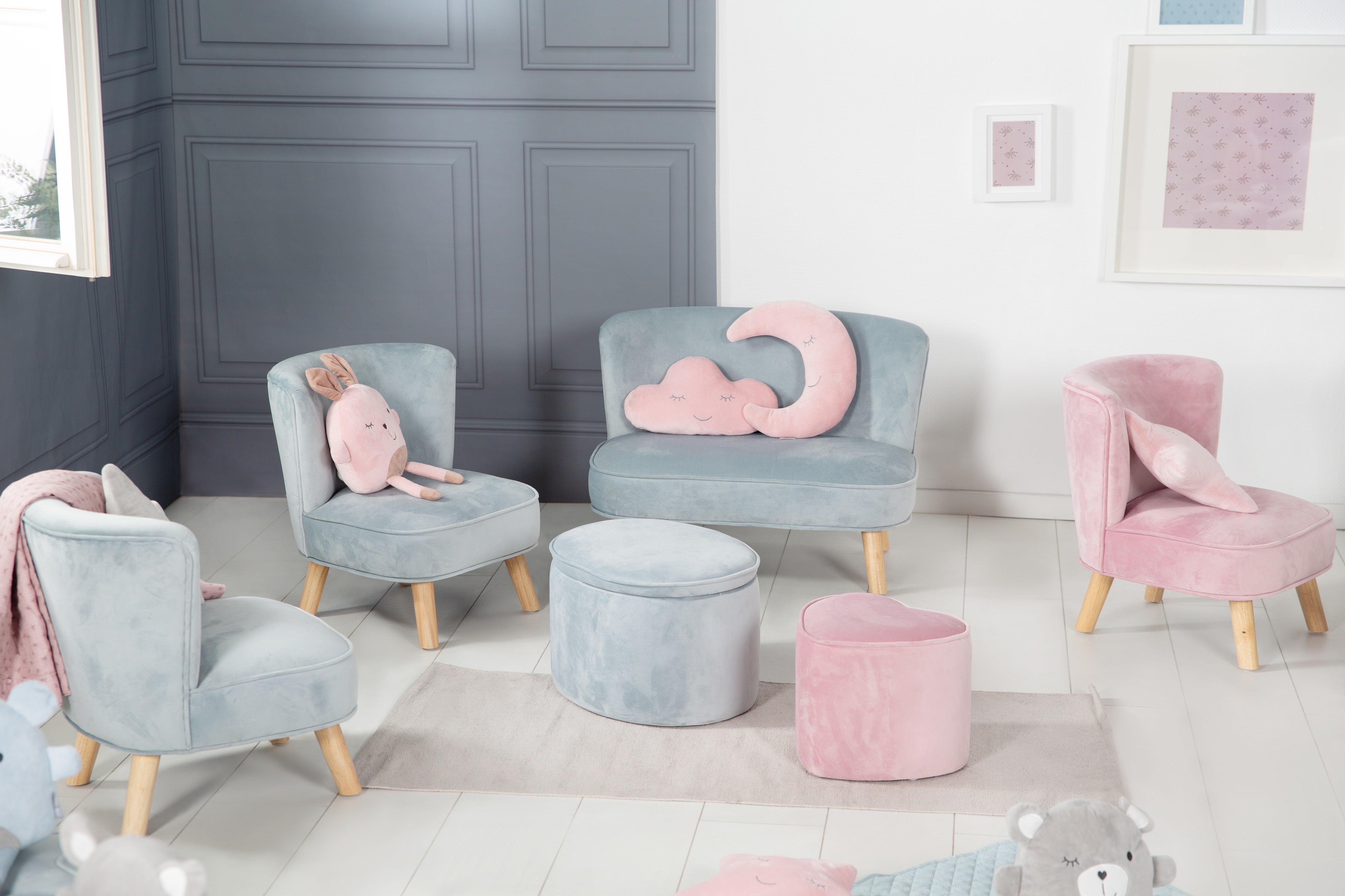 Roba 450110SY Kindersofa hell blau – Spielmöbel - Bild 6 Roba 450110SY Kindersofa hell blau – Spielmöbel - Produktbild 6