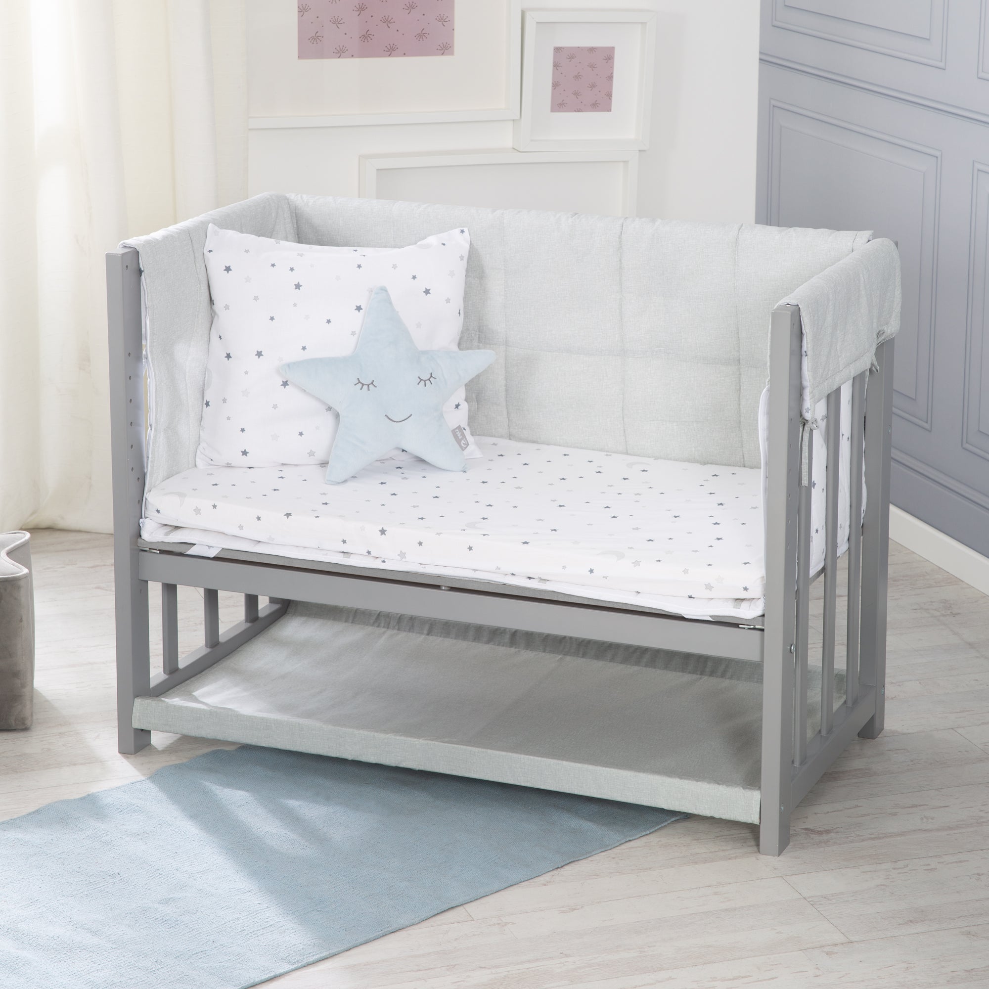 Roba 289153TPV235 Stubenbett 3in1 Sternenzauber grau taupe – Stubenbetten - Bild 2 Roba 289153TPV235 Stubenbett 3in1 Sternenzauber grau taupe – Stubenbetten - Produktbild 2