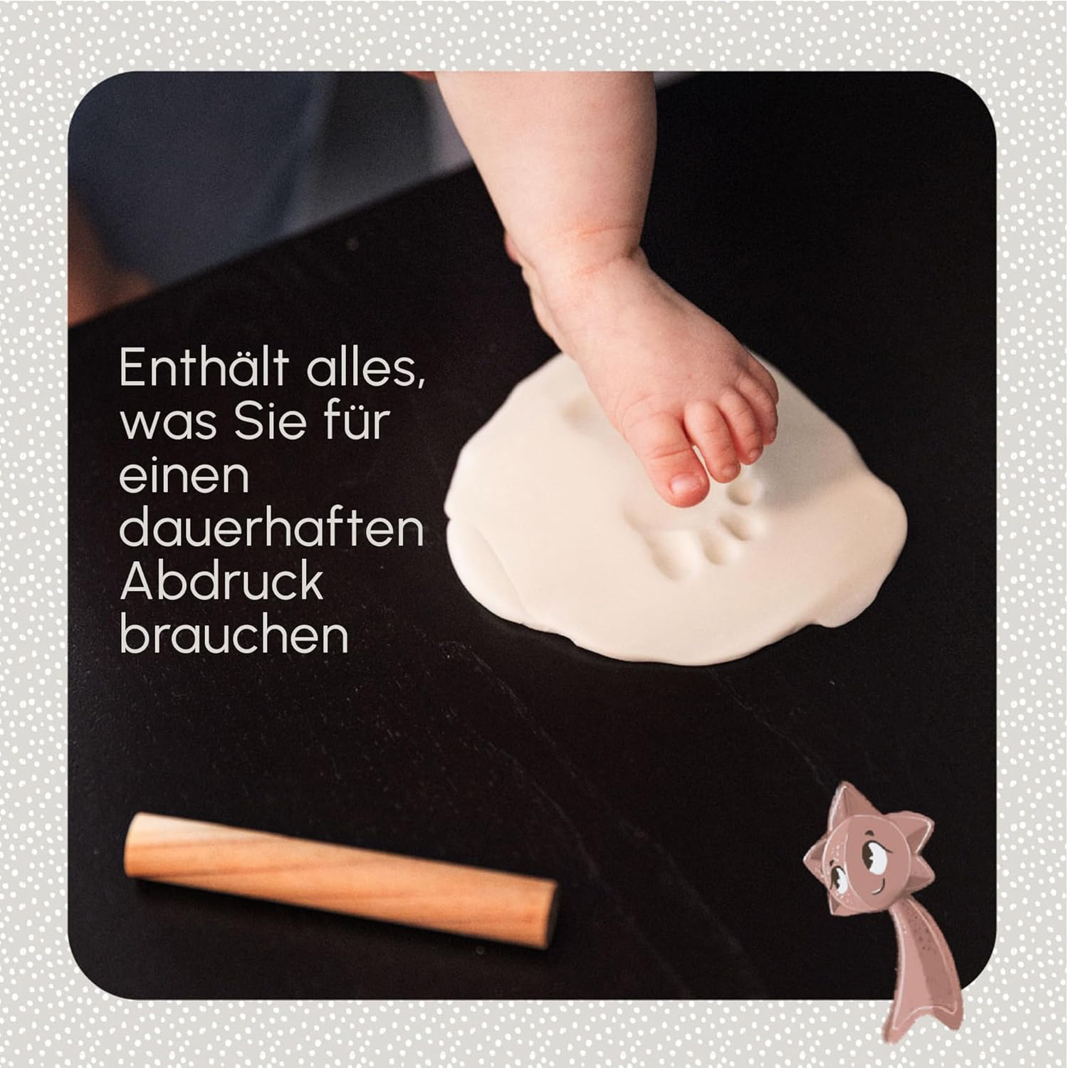 Tiny Love Double Frame White - Baby Hand- und Fußabdruck-Set im weißen Holzrahmen - Andenken für Neugeborene Tiny Love Double Frame White - Baby Hand- und Fußabdruck-Set im weißen Holzrahmen - Andenken für Neugeborene