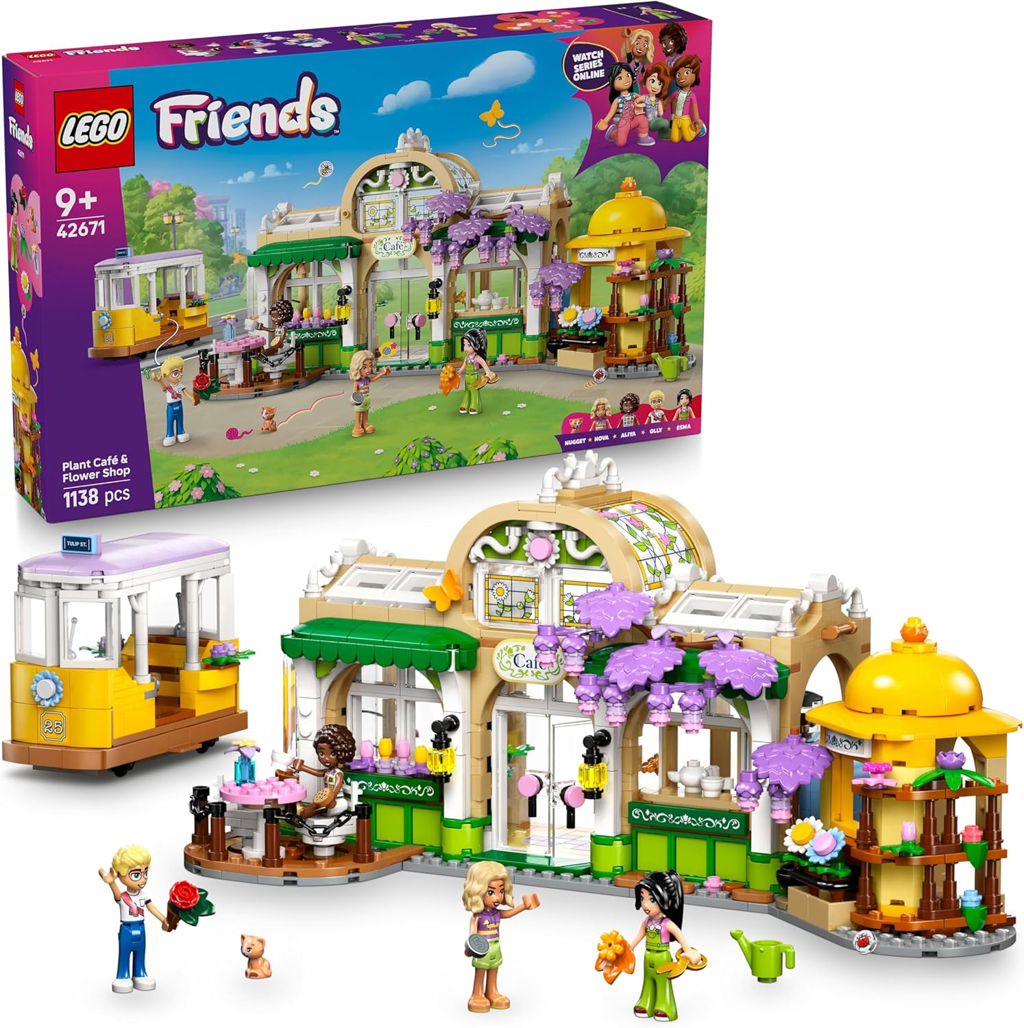 LEGO® Friends 42671 Pflanzencafé und Blumenkiosk