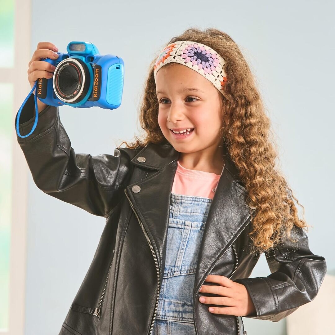 VTech KidiZoom Duo FX blau Kinder-Digitalkamera mit Doppellinse, ab 4 Jahren VTech KidiZoom Duo FX blau Kinderdigitalkamera mit Front- & Rückkamera, 4× Digital-Zoom, 2,4 Display, 7 Kreativ-Apps Cartoonstudio, Stimmrekorder etc., Spiele & Fotoeffekte, 4 AA, ab 4 Jahren,