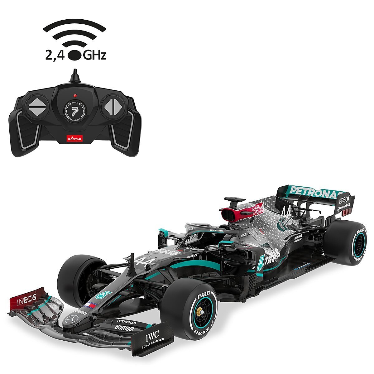 JAMARA Mercedes-AMG F1 W11 EQ Performance 1:18 schwarz 2,4GHz ab 6 Jahren JAMARA Mercedes-AMG F1 W11 EQ Performance 1:18 schwarz 2,4GHz ab 6 Jahren