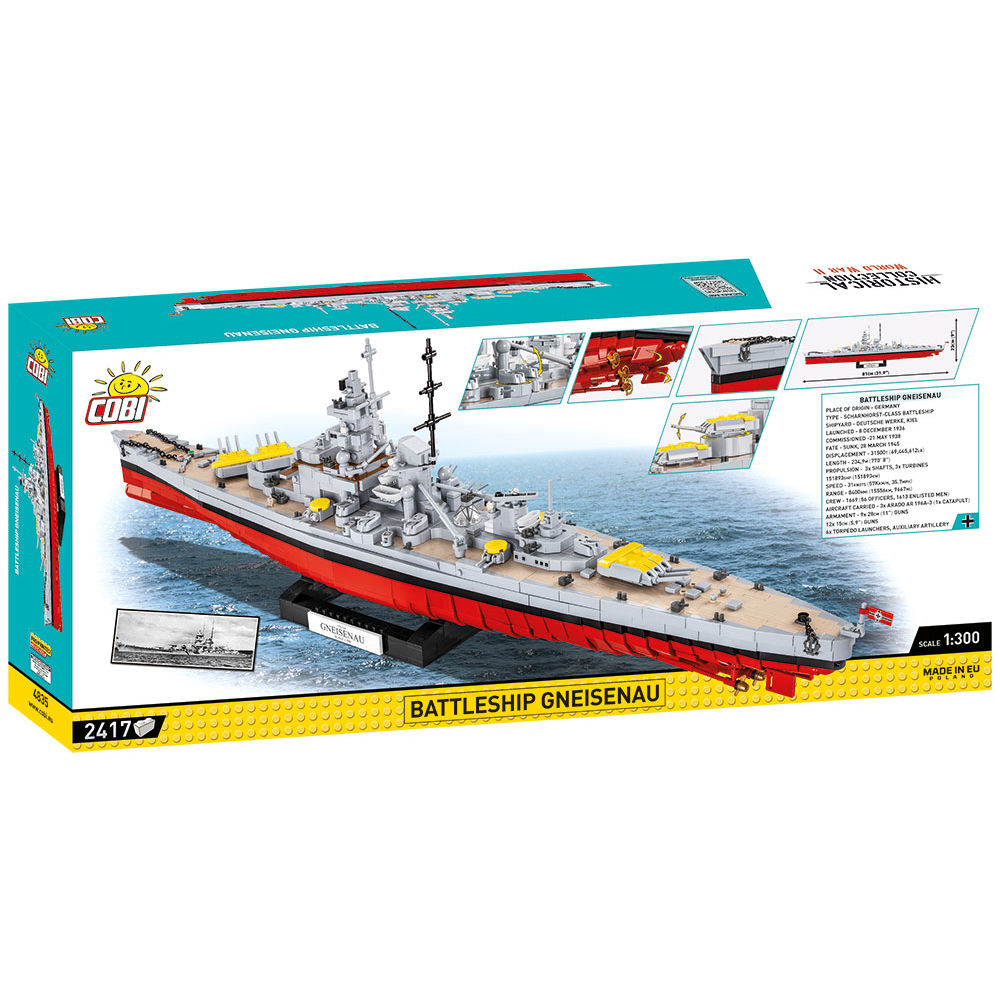COBI 4835 - Battleship Gneisenau Maßstabb 1:300) - Bild 2 COBI 4835 - Battleship Gneisenau Maßstabb 1:300) - Bild 2