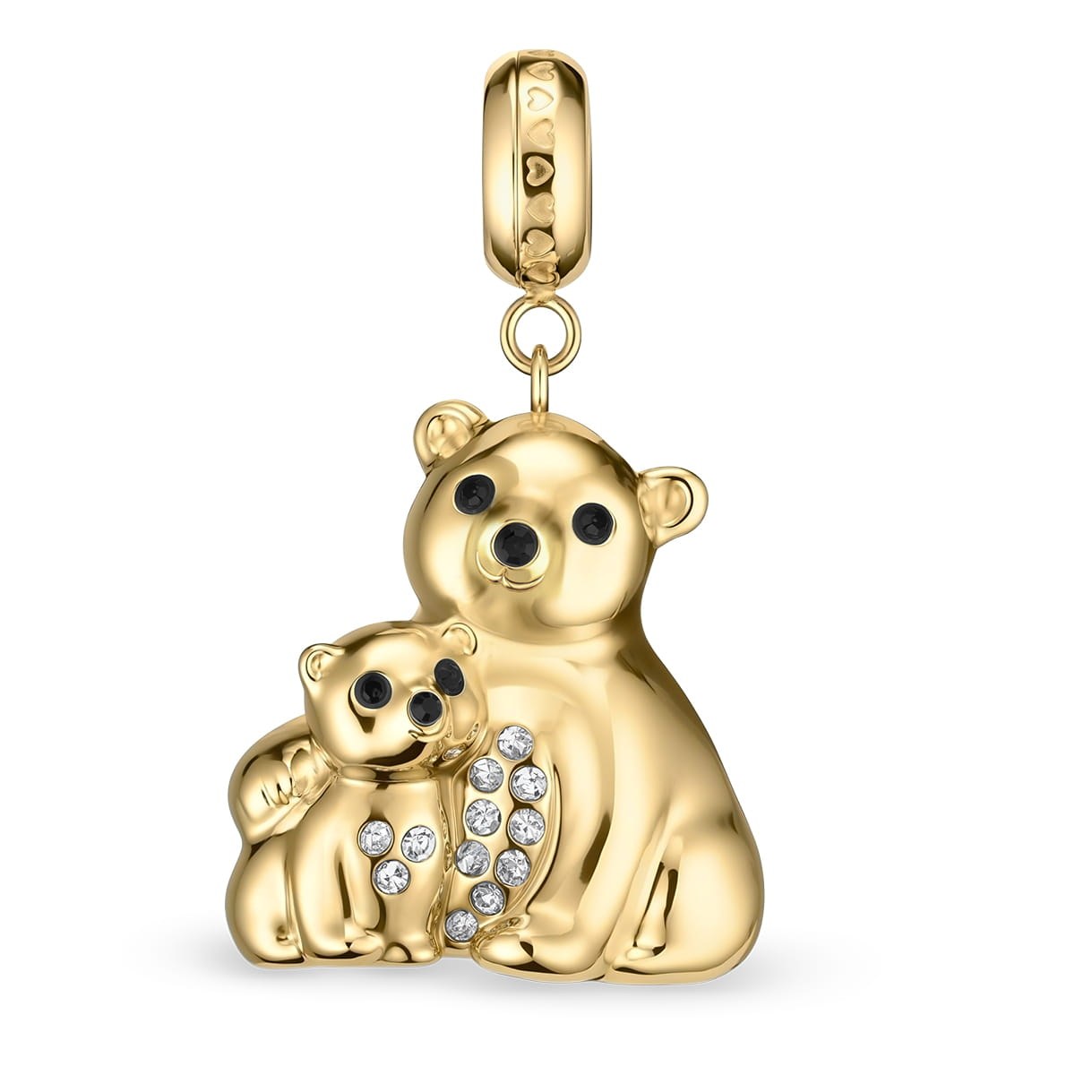Bering PolarBearMom-2 Anhänger, Eisbärenmutter, Gold Bering PolarBearMom-2 Anhänger, Eisbärenmutter, Gold