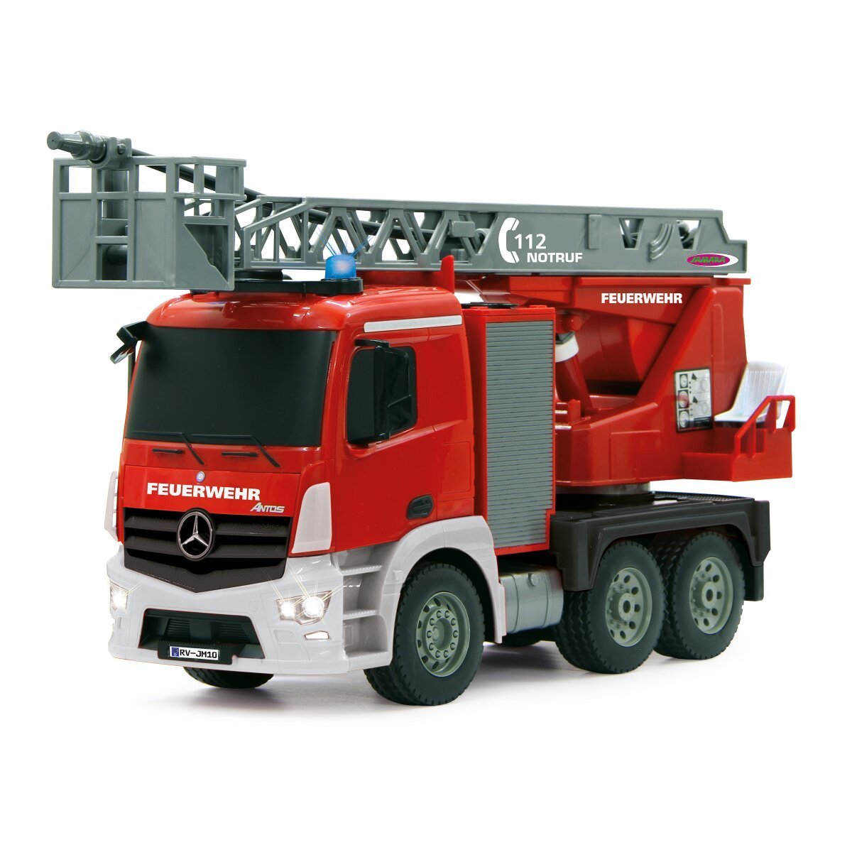 JAMARA Feuerwehr Drehleiter Mercedes-Benz Antos 1:20 2,4GHz mit Spritzfunktion ab 6 Jahren