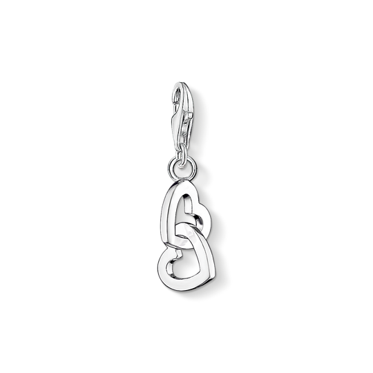 Thomas, Sabo, Anhänger, Charm-Club, Herzen, 925, Sterling, Silber, Blank, 0773-001-12, Zubehor, Ohrring, Schmuck