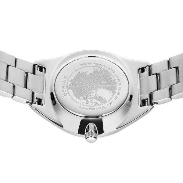 Bering 17331-707 Damenuhr, Edelstahl/Solar, Silber