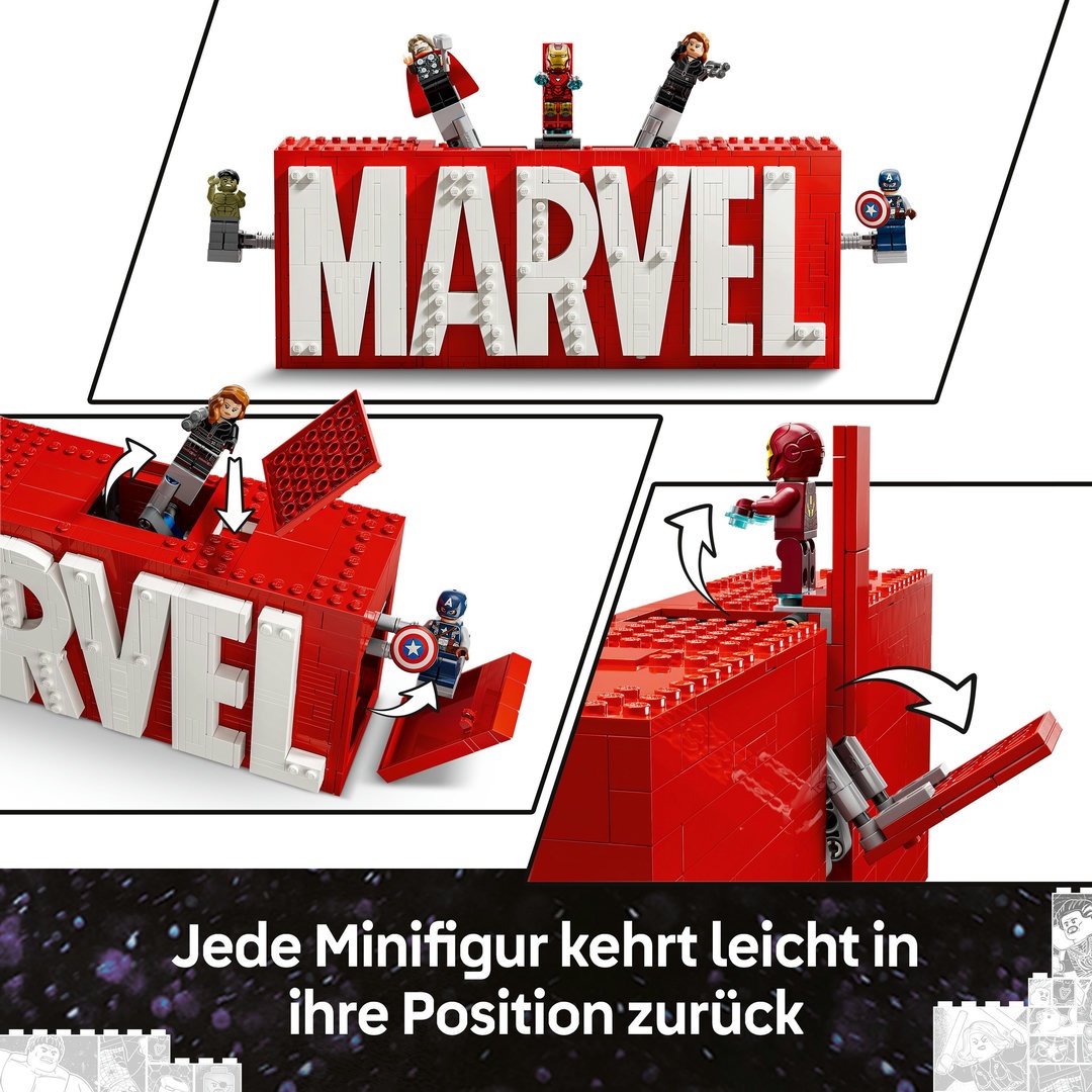 LEGO® MARVEL Super Heroes™ 76313 MARVEL Logo & Minifiguren LEGO® MARVEL Super Heroes™ 76313 MARVEL Logo & Minifiguren