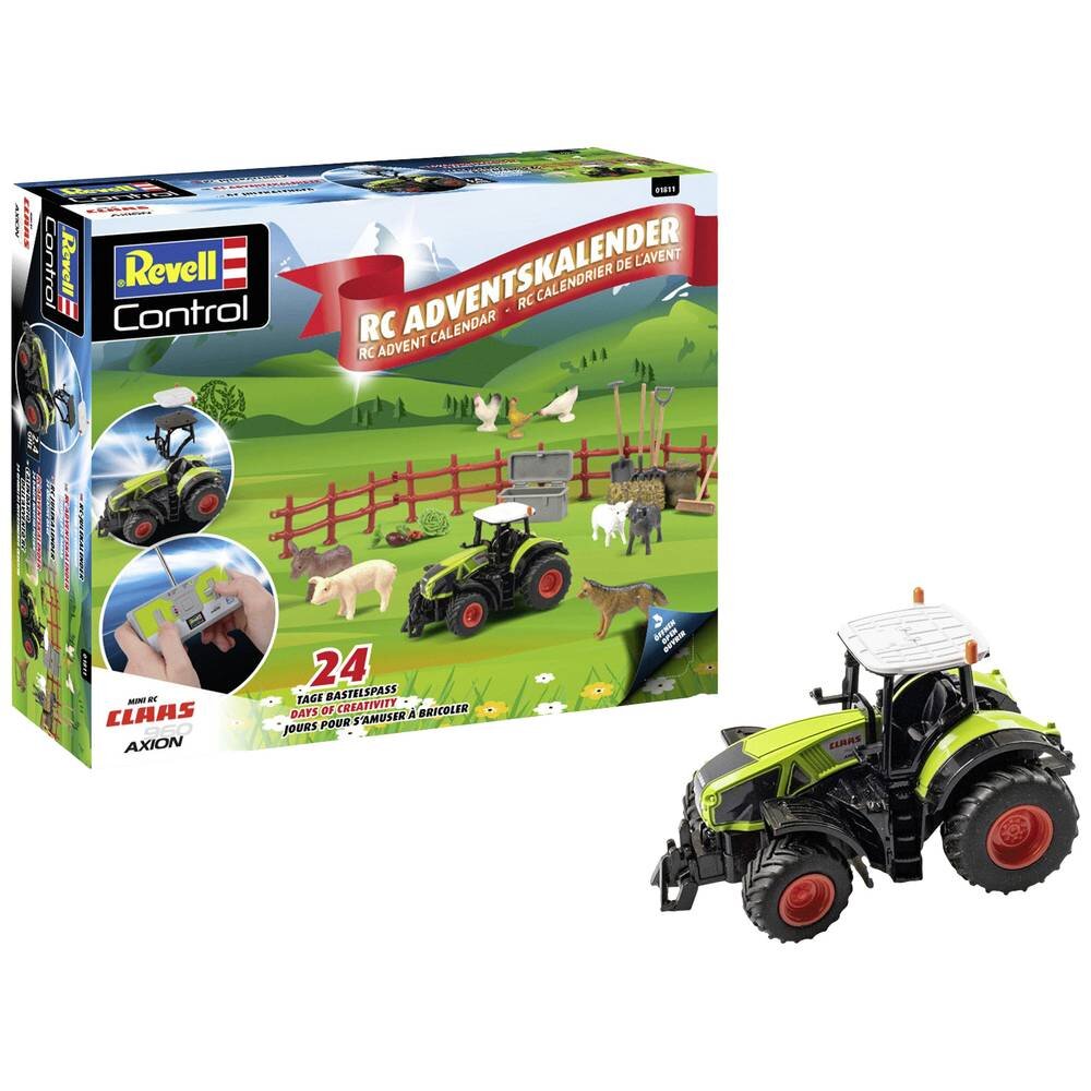 REVELL, 01053, Adventskalender, RC, Claas, Axion, 960, Traktor, Maschine, Rad, Traktor, Transport, Fahrzeug