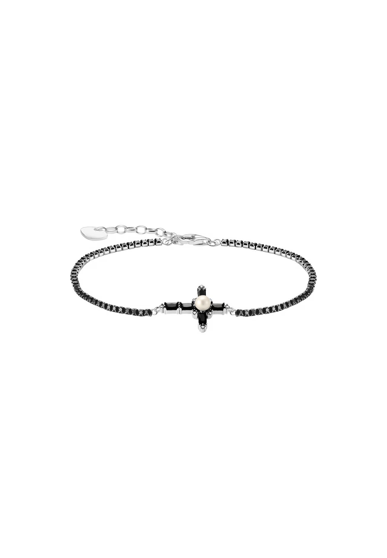 Thomas Sabo Armband Silbernes mit schwarzem Kreuz Cross Romance A2173-167-11-L19V Thomas, Sabo, Armband, Silbernes, mit, schwarzem, Kreuz, Cross, Romance, A2173-167-11-L19V