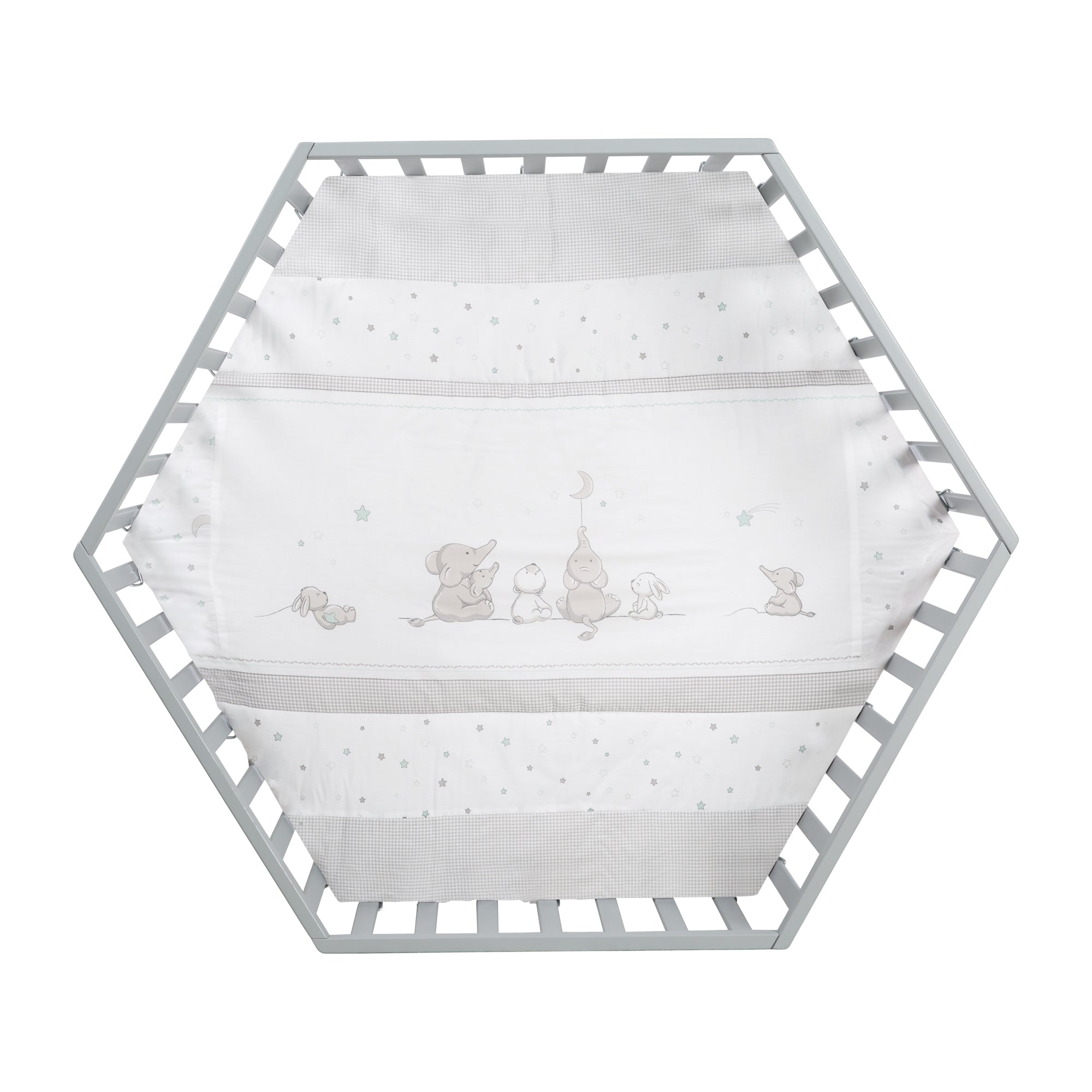 Roba 0232TPS209A Laufgitter 6-eckig Sternenzauber taupe - Produktbild 3