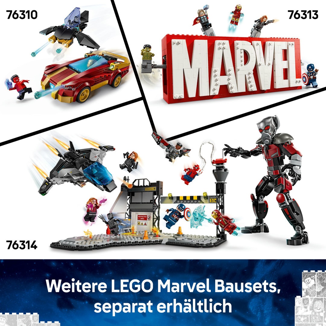LEGO® MARVEL Super Heroes™ 76313 MARVEL Logo & Minifiguren LEGO® MARVEL Super Heroes™ 76313 MARVEL Logo & Minifiguren