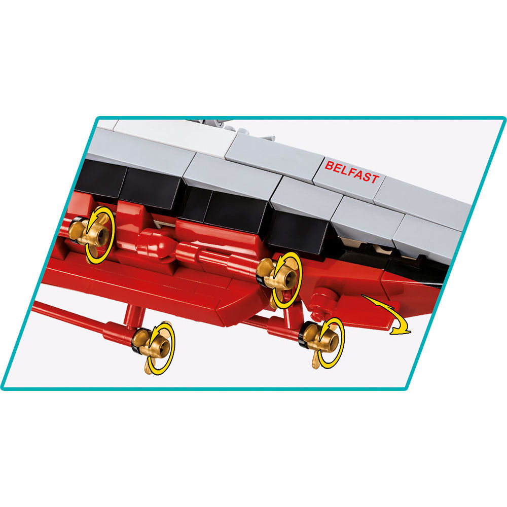 COBI 4844 - HMS Belfast Maßstabb 1:300) - Bild 8