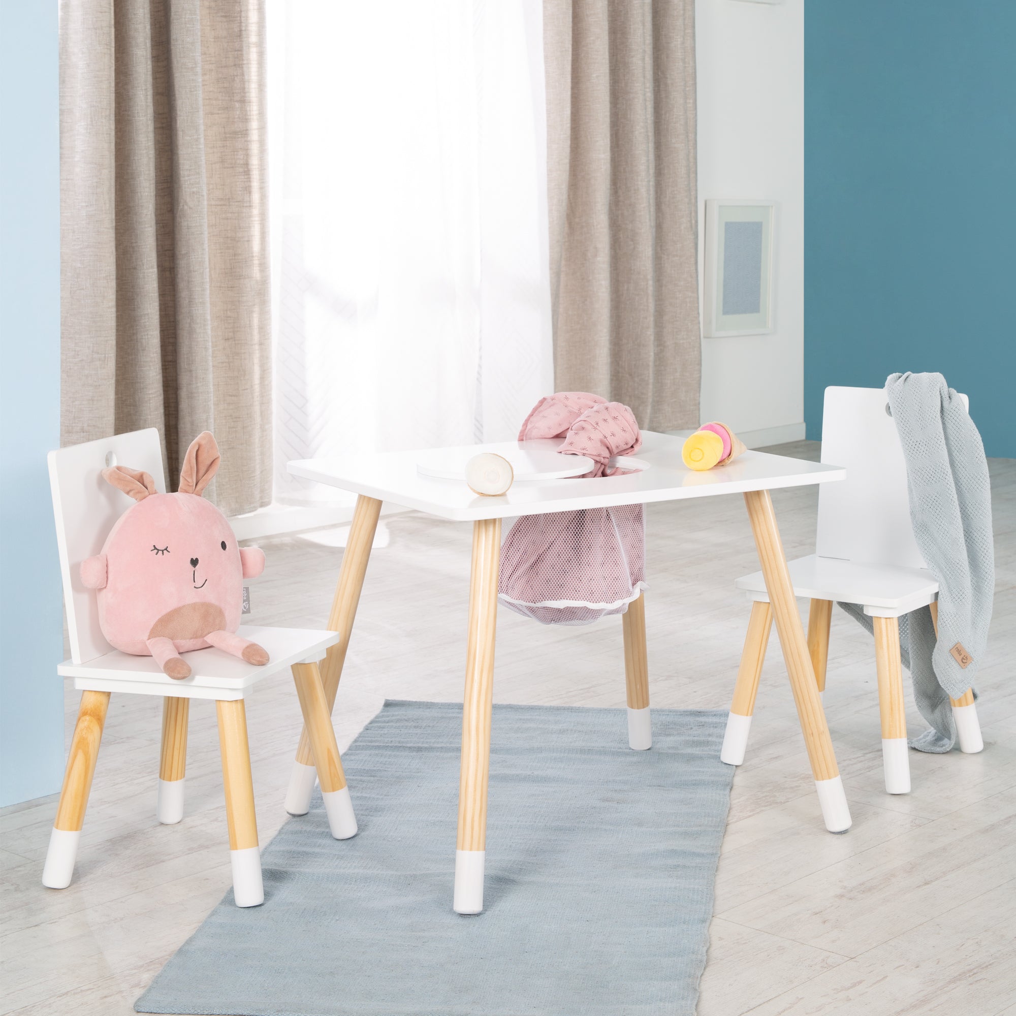 Roba 450029WE Sitzgruppe mit Aufbewahrungsnetz weiß – Spielmöbel - Bild 2 Roba 450029WE Sitzgruppe mit Aufbewahrungsnetz weiß – Spielmöbel - Produktbild 2