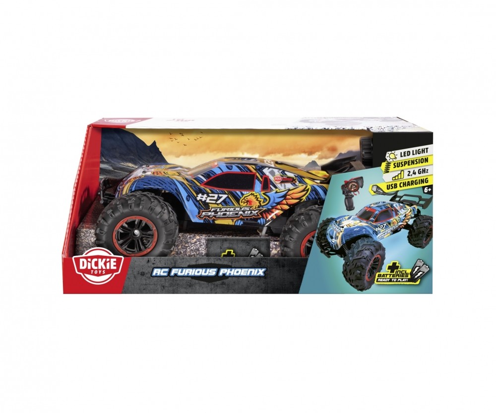 Dickie Toys RC Furious Phoenix. RTR 201108003 Maschine, Rad, Buggy, Fahrzeug, Sprach