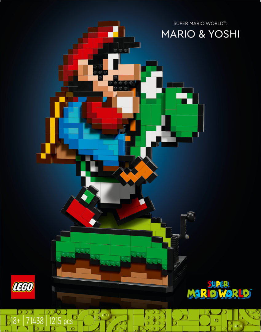 LEGO, Super, Mario, Super, Mario, World:, Mario, Yoshi, 71438, Spielzeug, Kunst, Grafiken LEGO Super Mario Super Mario World: Mario Yoshi 71438