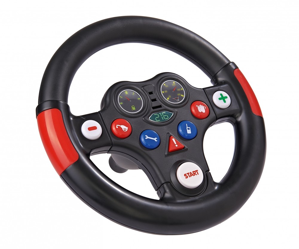 BIG Bobby Car Racing Sound Lenkrad 800056487 Lenkrad, Transport, Fahrzeug, Maschine, Rad