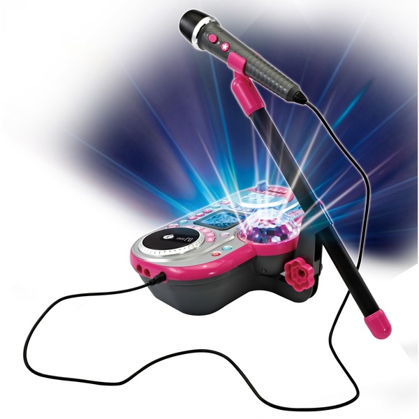 VTech Kidi Super Star DJ Studio musikalisches DJ-Set für Kinder, höhenverstellbar, ab 6 Jahren VTech Kidi Super Star DJ Studio mit Mikrofon, Jog-Wheel, 12 Songs, Aufnahme & Effekten, Disco-Licht, höhenverstellbarer Standfuß 65 135 cm, 4 Spiele, kindersicheres Batteriefach 4xAA, ab 6 Jahren, Elektrisches Gerät, Mikrophon