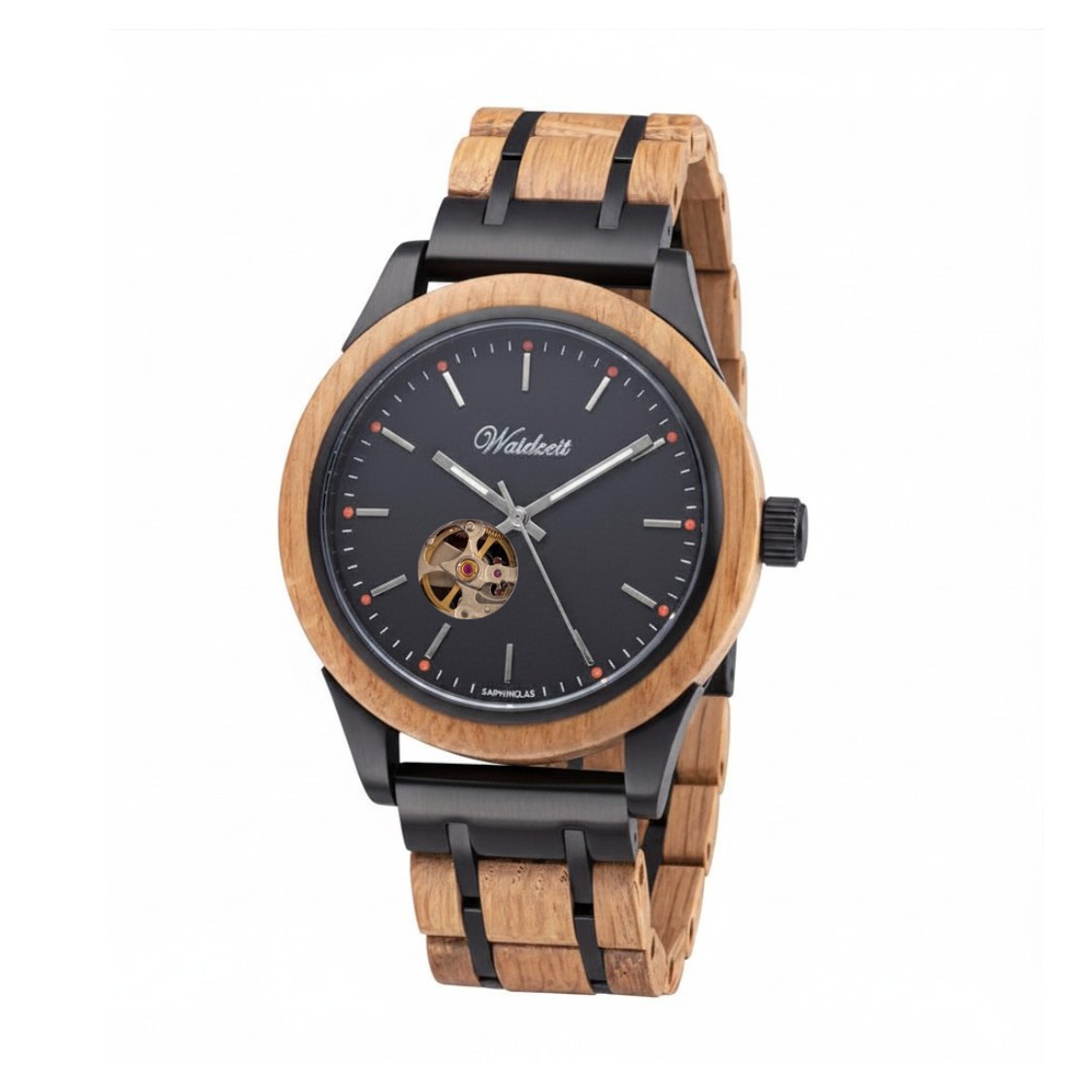 WAIDZEIT WB01W Herrenuhr Whisky Bourbon Automatik