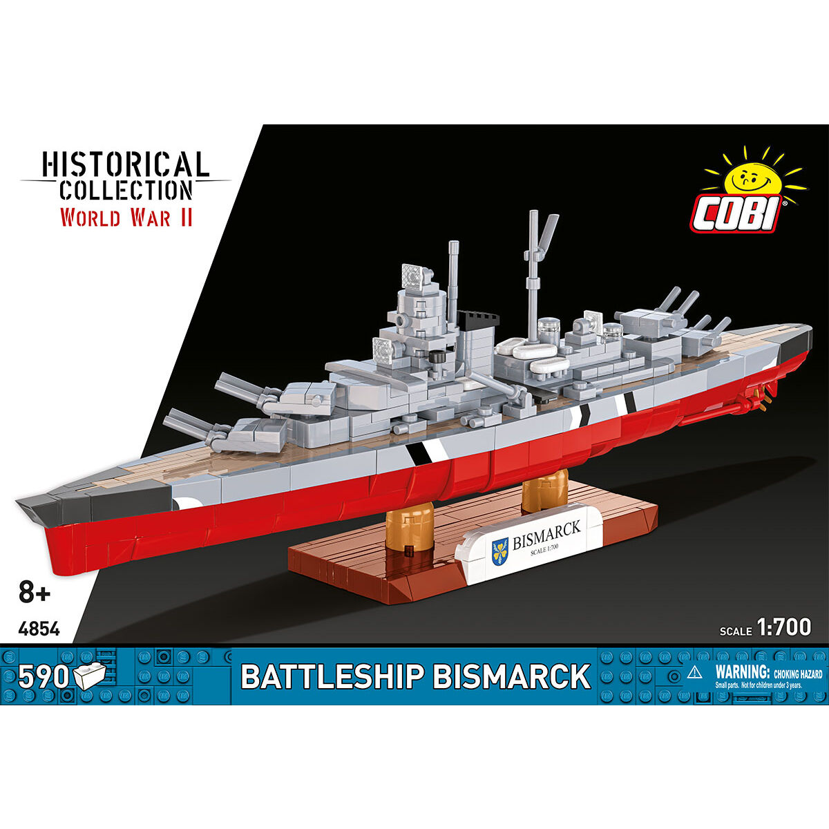 COBI 4854 - WWII - Battleship Bismarck - Maßstab 1:7 - Bild 3