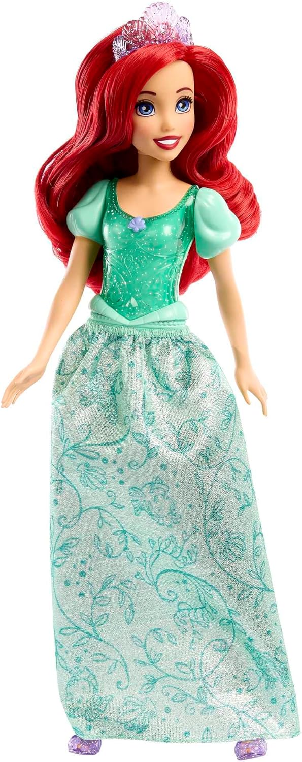 Disney Princess Arielle Puppe Magische Modepuppe mit Glitzerrock HLW10 Puppe, Spielzeug, Figur, Barbie, Person