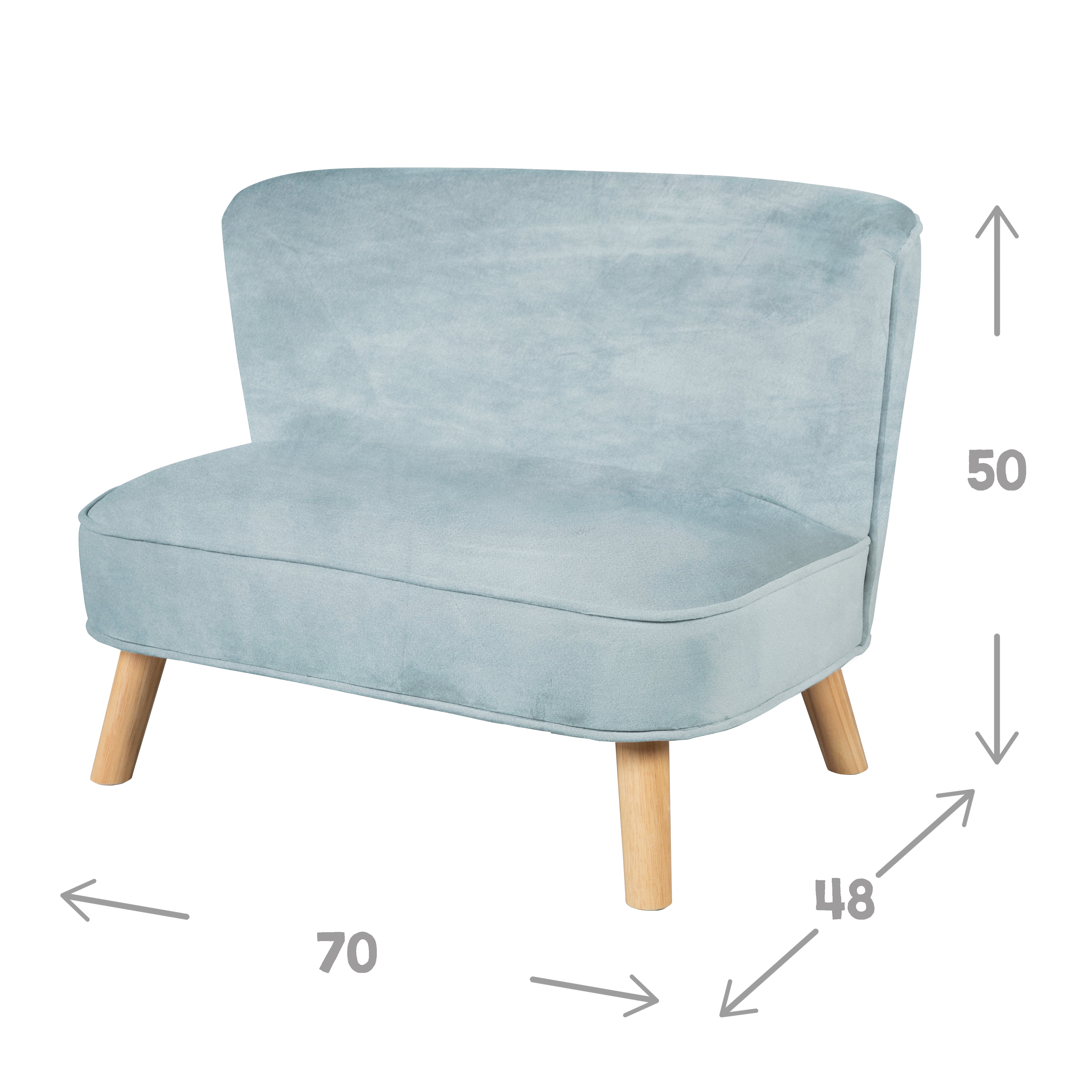 Roba 450110SY Kindersofa hell blau – Spielmöbel - Bild 5 Roba 450110SY Kindersofa hell blau – Spielmöbel - Produktbild 5