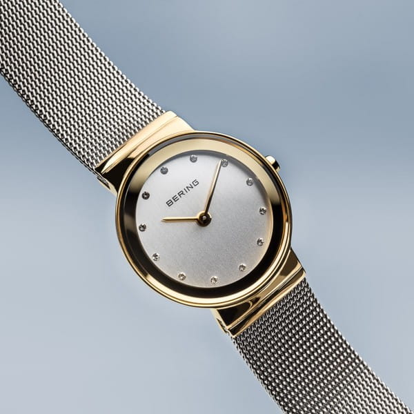 Bering 10126-001 Damenuhr, Milanaise, Silber/Gold Bering 10126-001 Damenuhr, Milanaise, Silber/Gold