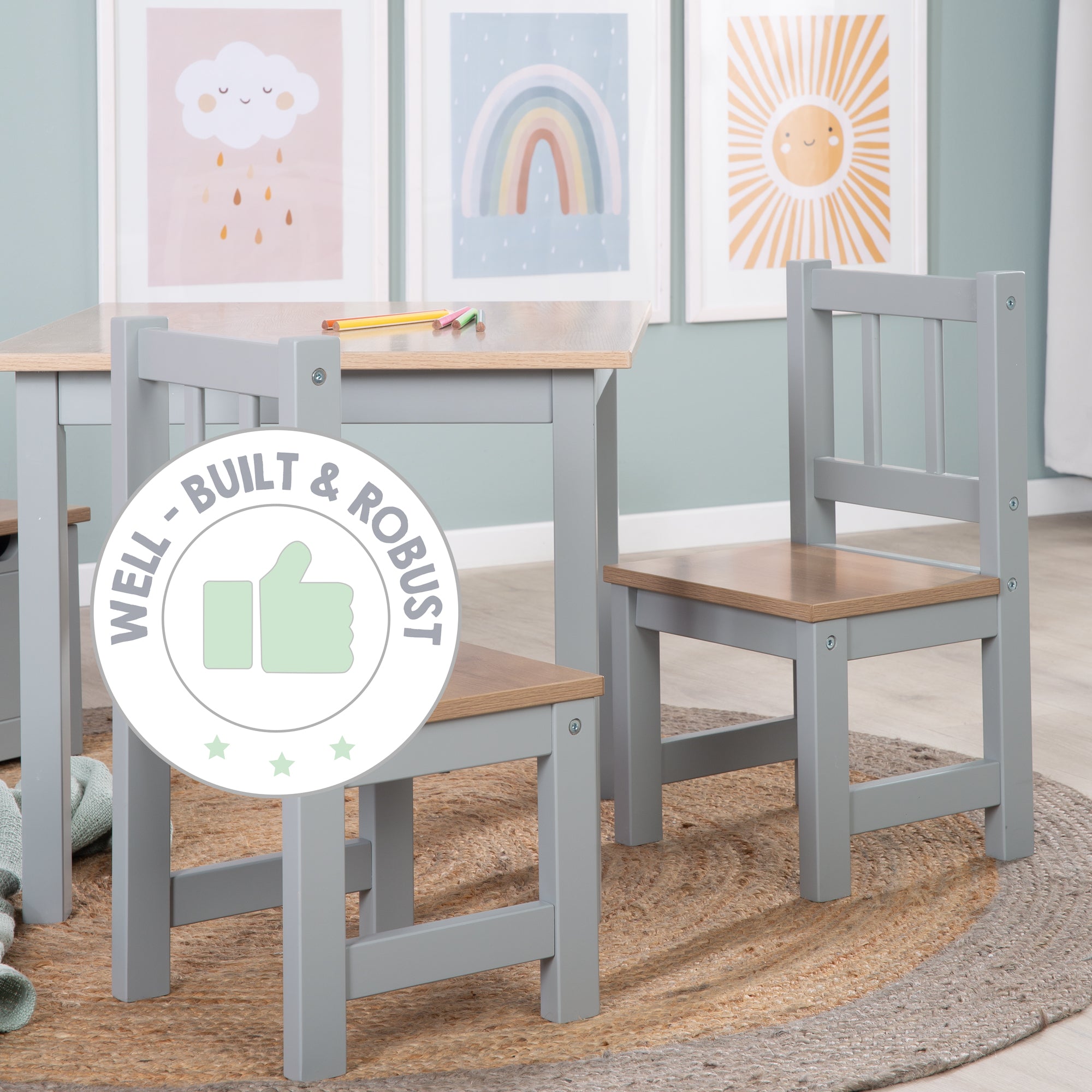 Roba 450040HTP Kindersitzgruppe holz taupe – Spielmöbel - Bild 15 Roba 450040HTP Kindersitzgruppe holz taupe – Spielmöbel - Produktbild 15