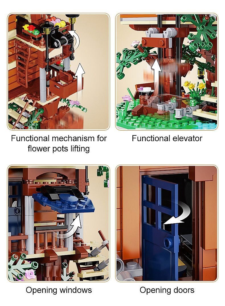 Produktfoto - Jamara e.K. - CaDA Baumhaus 4 Jahreszeiten Bricks - Modell JAMARA 402866