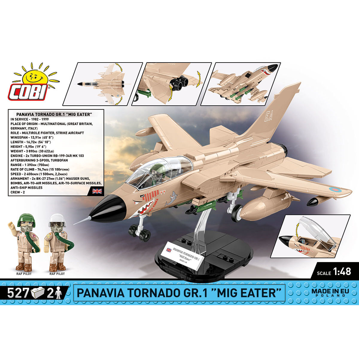 COBI 5854 - Panavia Tornado GR.1 MIG EATE SCALE 1:48 - Bild 4 COBI 5854 - Panavia Tornado GR.1 MIG EATE SCALE 1:48 - Bild 4