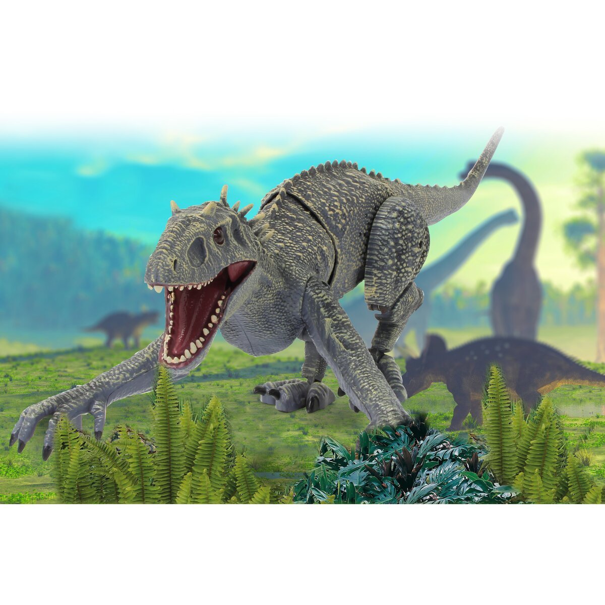 JAMARA Dinosaurier Exoraptor Li-Ion 3,7V 2,4GHz grau ab 6 Jahren
