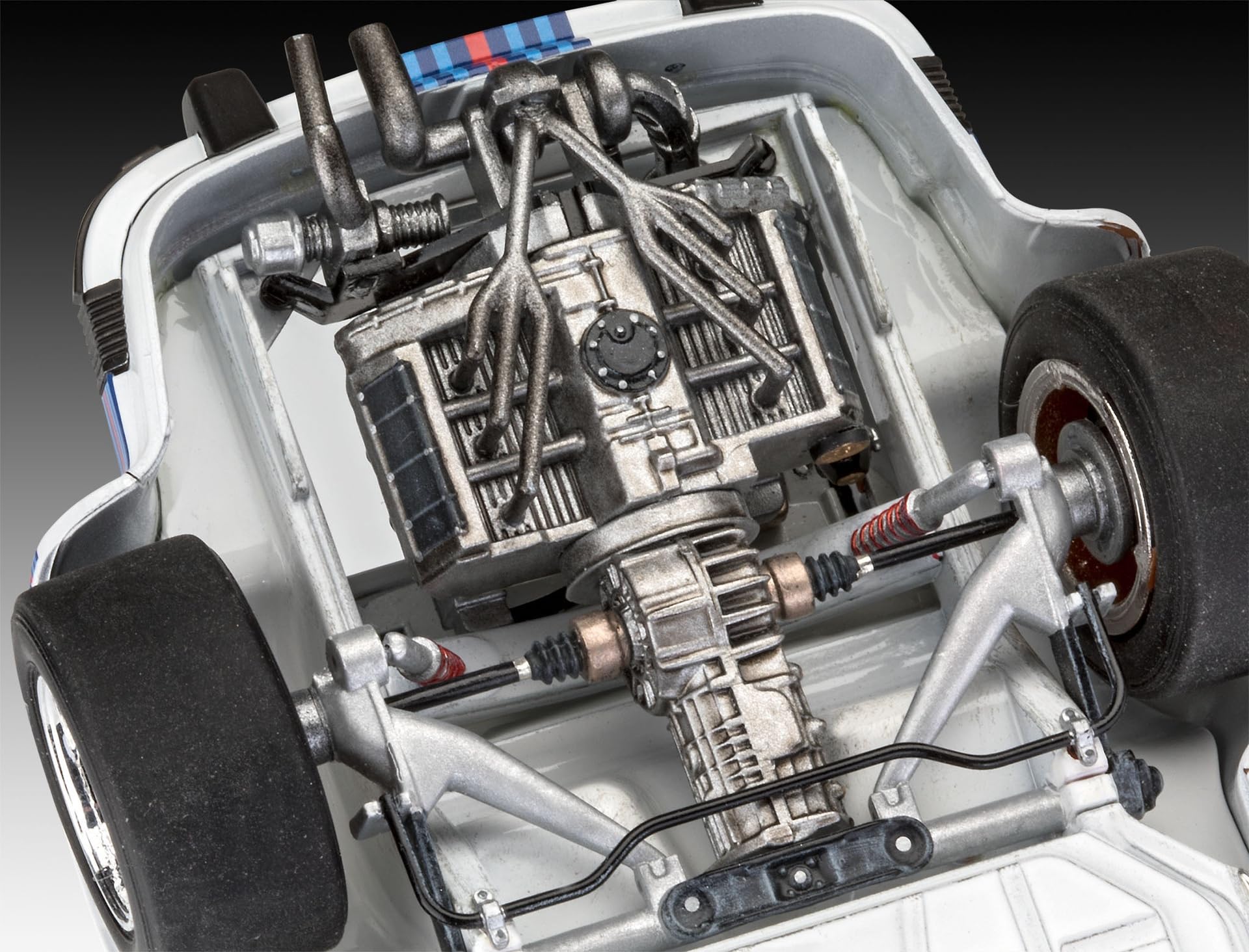 Revell 07685 Porsche 934 RSR Martini Modellbausatz Maschine, Motor, Sprach, Rad