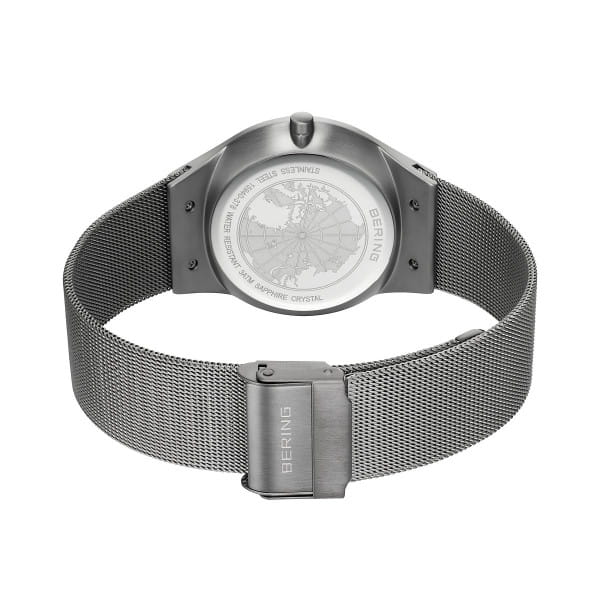 Bering 15940-378 Herrenuhr, Milanaise, Grau/Blau Bering 15940-378 Herrenuhr, Milanaise, Grau/Blau