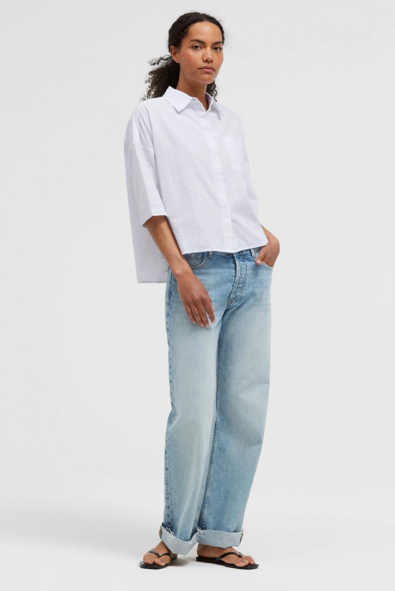 SENSES Kurzarm-Bluse B:EL Cropped opticwhite SENSES Kurzarm-Bluse B:EL Cropped opticwhite