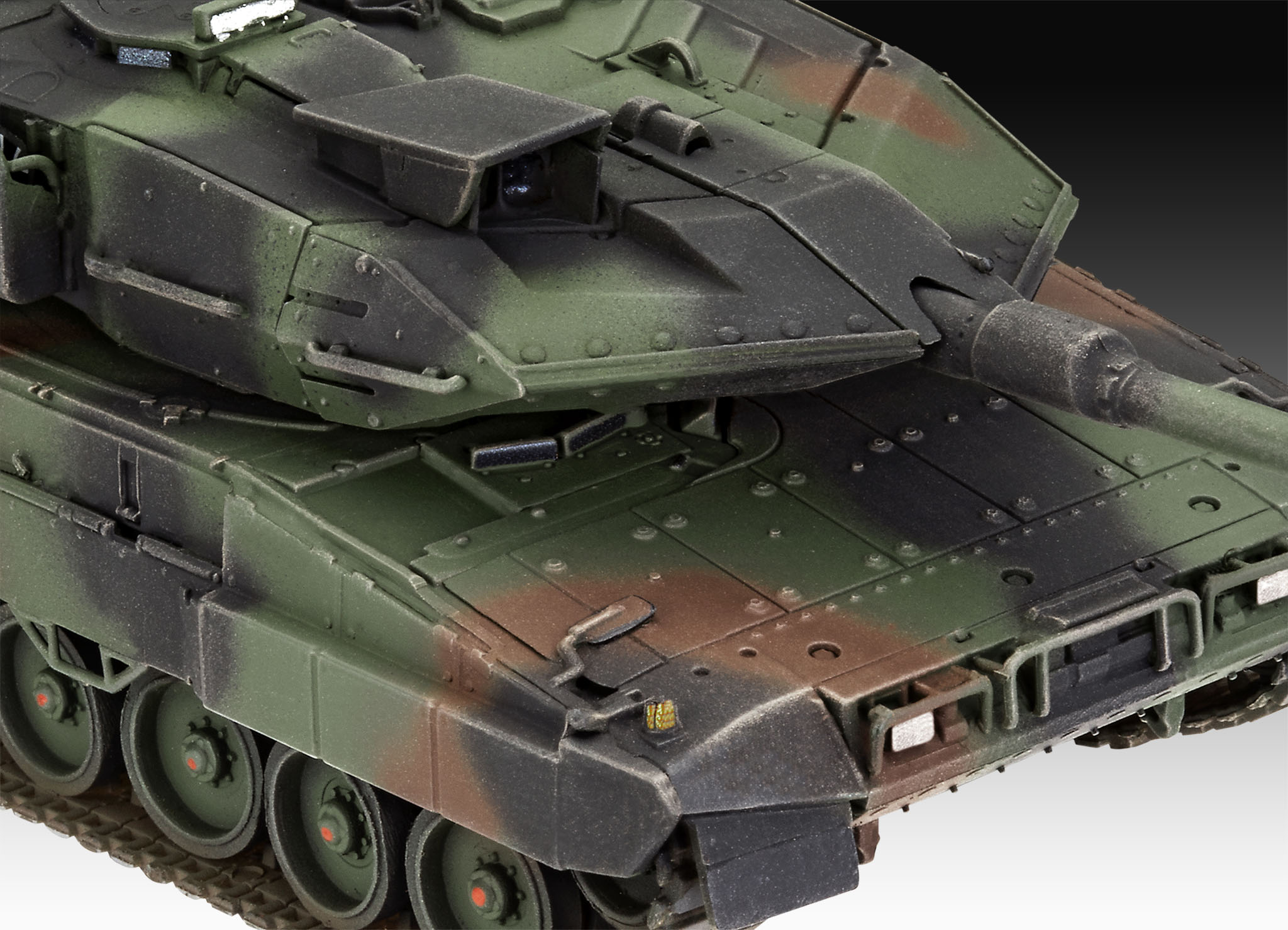 Revell 03355 Leopard 2A7V Modellbausatz gepanzert, Militärisch, Panzer, Waffe, Rad