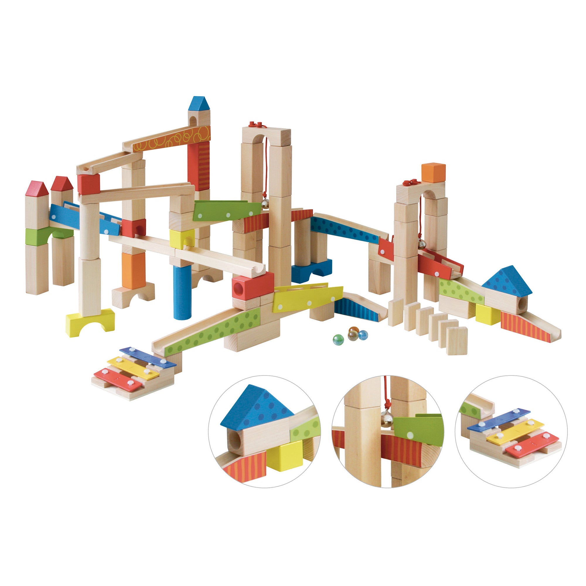 Roba 69643 Kugelbahn 100-teilig bunt – Motorik & Lernen - Bild 9 Roba 69643 Kugelbahn 100-teilig bunt – Motorik & Lernen - Produktbild 9