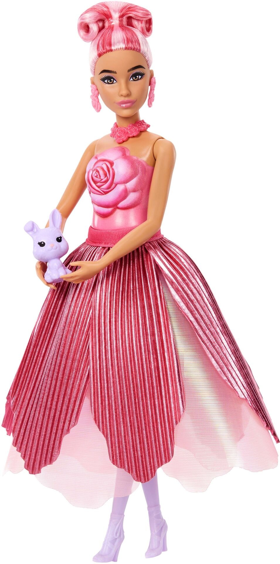 Barbie Flower Surprise Puppe - rote Rose - Mattel - MATTEL JMF59 Puppe - Mattel - Barbie Flower Surprise Puppe - rote Rose - Modell MATTEL JMF59 Produktbild fuer Online-Shop