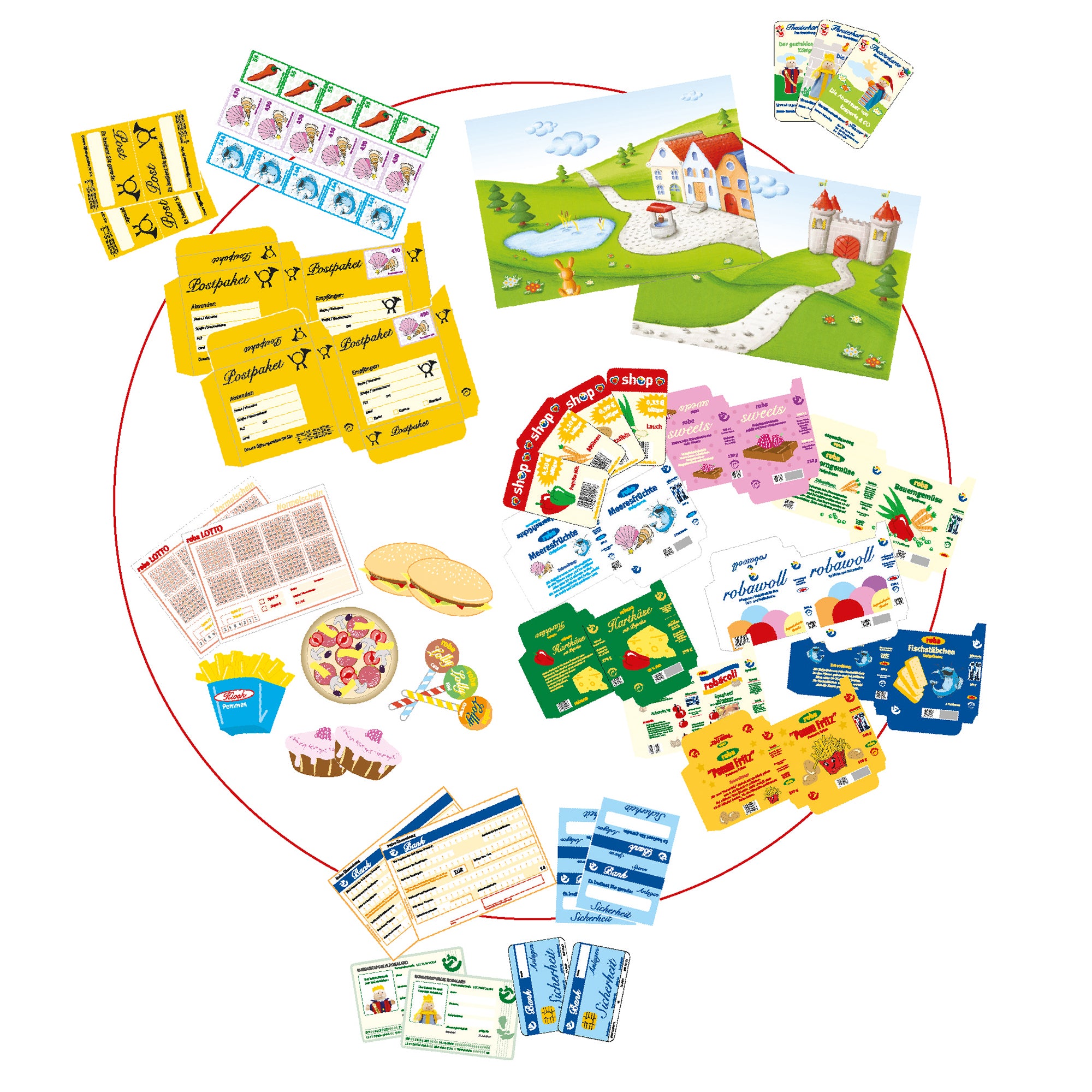 Roba 6962ZU Spielhaus mit Zubehör gelb – Rollenspiel - Bild 1 Roba 6962ZU Spielhaus mit Zubehör gelb – Rollenspiel - gelb - Rollenspiel - Produktbild 1