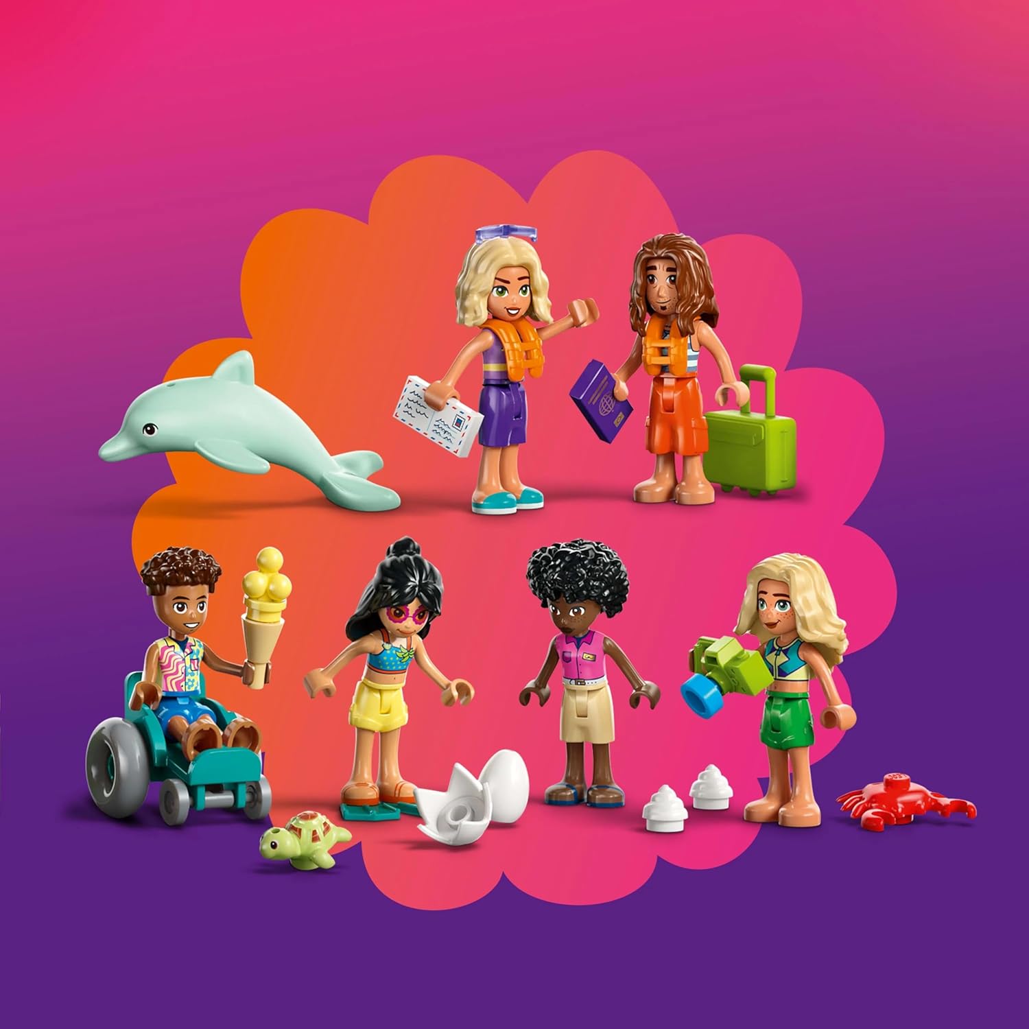 LEGO® Friends 42673 Familienurlaub im Strandresort Figur, Person, Spielzeug, Kind, Mädchen
