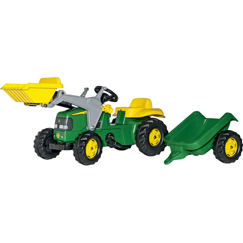 rollyToys John Deere mit Frontlader und Anhänger rollyToys John Deere mit Frontlader und Anhänger